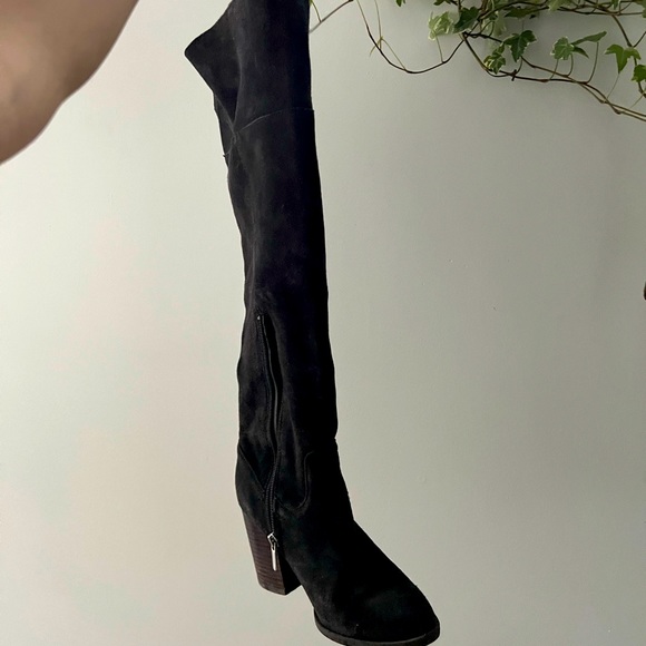 Suede knee high boots - Picture 2 of 2